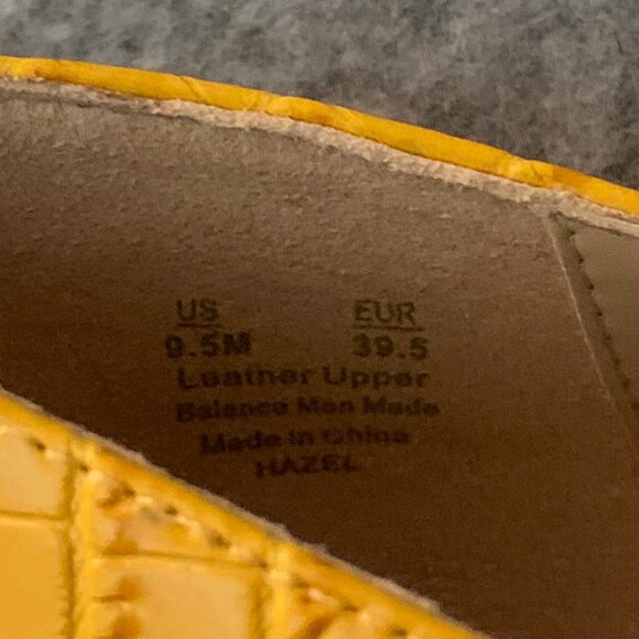 Sam Edelman Hazel Women’s Leather Dijon Yellow Heel Pointed Toe Pump Shoes - Picture 9 of 11